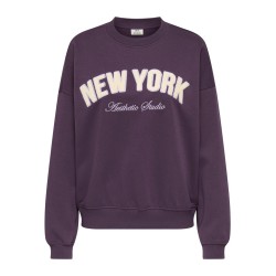 JDY Mesa langærmet sweatshirt - Plum Perfect