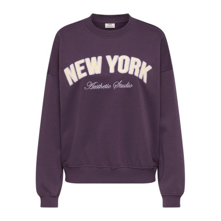 JDY Mesa langærmet sweatshirt - Plum Perfect