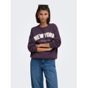JDY Mesa langærmet sweatshirt - Plum Perfect