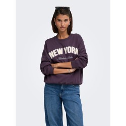 JDY Mesa langærmet sweatshirt - Plum Perfect