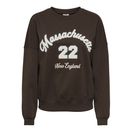 JDY Mesa langærmet sweatshirt - Chocolate Torte