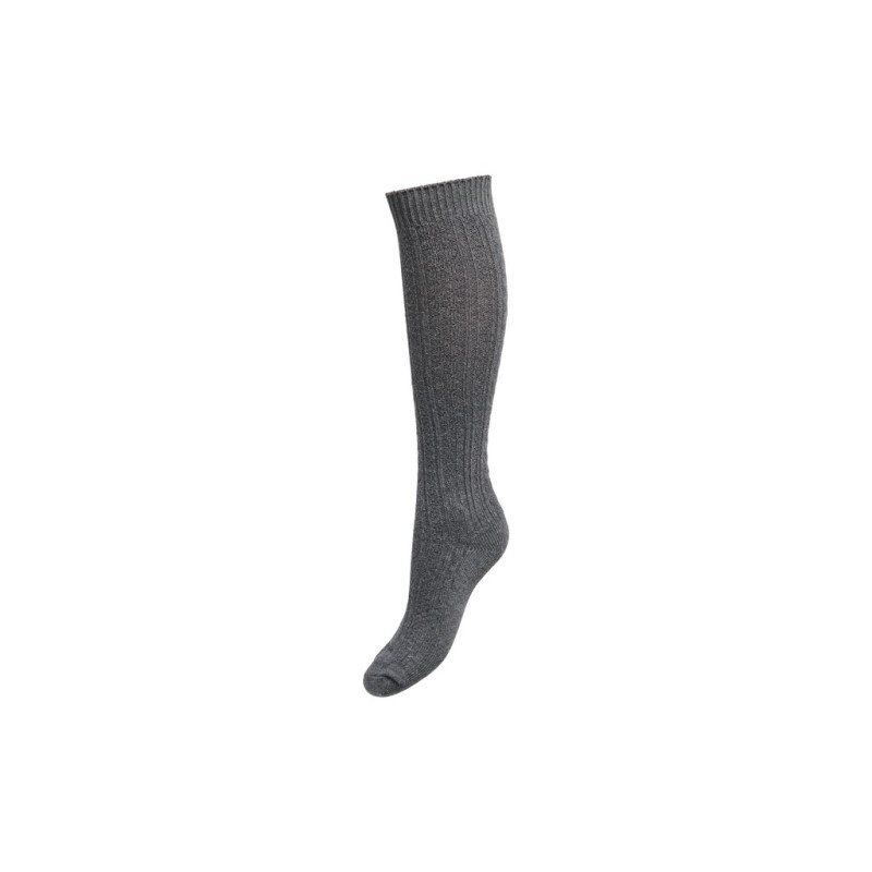 JDY Ann cable knit maxe strømper - Dark Grey Melange
