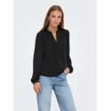 JDY Rachel langærmet bluse - Black