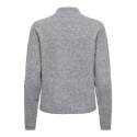 JDY Super life button striktrøje - Medium Grey Melange