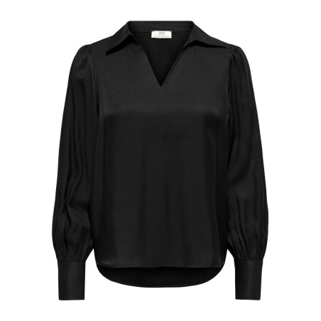 JDY Fia langærmet bluse - Black