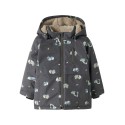 NAME IT MINI dreng - Snow jakke - Blackened Pearl