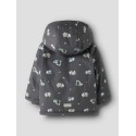 NAME IT MINI dreng - Snow jakke - Blackened Pearl