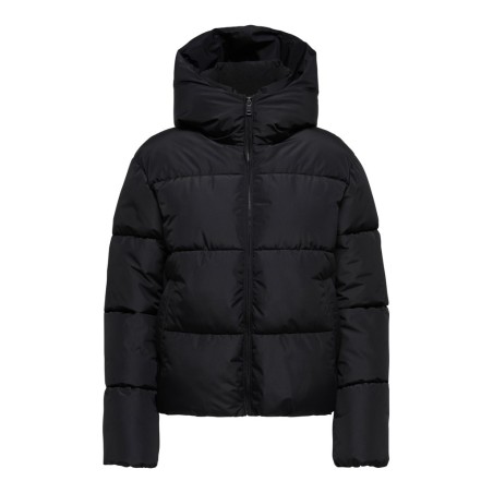 ONLY Juta kort pufferjakke - Black