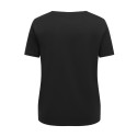 ONLY CARMAKOMA Jolly bling T-shirt - Black / Black tulle flowers