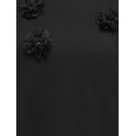 ONLY CARMAKOMA Jolly bling T-shirt - Black / Black tulle flowers