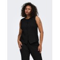 ONLY CARMAKOMA Milla vest - Black / Silver Glitter