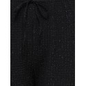 ONLY CARMAKOMA Milla wide bukser - Black / Silver Glitter