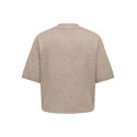 ONLY CARMAKOMA Lana scarf detail strikcardigan - Taupe Gray