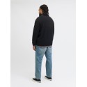 JACK & JONES PLUS Norrebro half zip striktrøje - Black