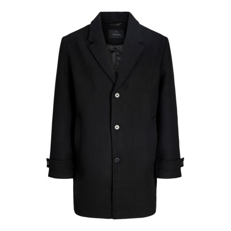 JACK & JONES PLUS Blawalter uldfrakke - Black