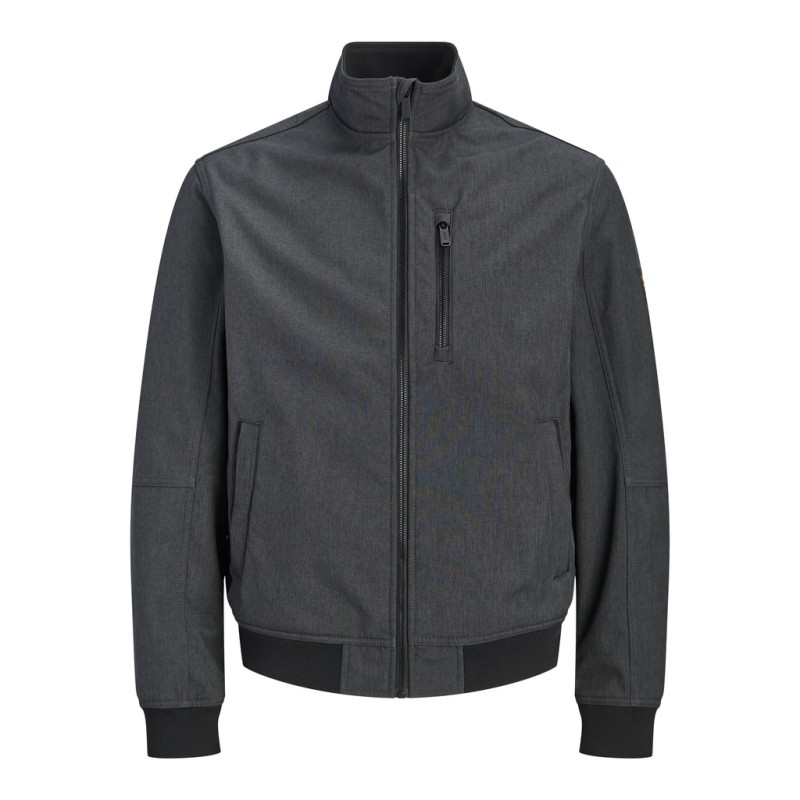 JACK & JONES Liam softshell bomberjakke - Dark Grey Melange