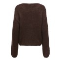 JDY Dinea langærmet strikcardigan - Chocolate Brown