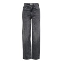 JDY Sandra high waist stone straight denim jeans - Medium Grey Melange