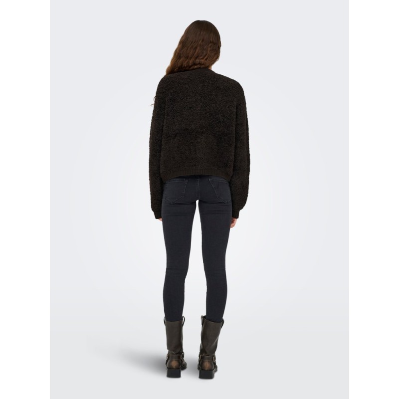 JDY Eira life strikcardigan - Chocolate Torte