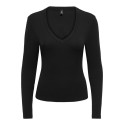 ONLY Riley langærmet bluse - Black