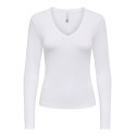 ONLY Riley langærmet bluse - Cloud Dancer