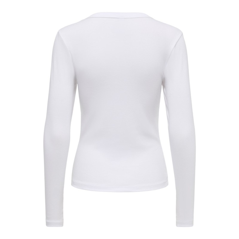 ONLY Riley langærmet bluse - Cloud Dancer