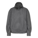 ONLY Asta high collar bomberjakke - Dark Grey Melange