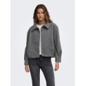 ONLY Asta high collar bomberjakke - Dark Grey Melange