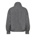 ONLY Asta high collar bomberjakke - Dark Grey Melange