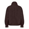 ONLY Asta high collar bomberjakke - Chocolate Torte / Melange