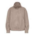 ONLY Asta high collar bomberjakke - Simply Taupe / Melange