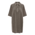 ONLY Nessa zip fløjlskjole - Falcon