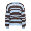 ONLY Nordic stripe langærmet striktrøje - Dusty Blue