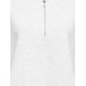 ONLY Lesure half zip sweatshirt - Light Grey Melange
