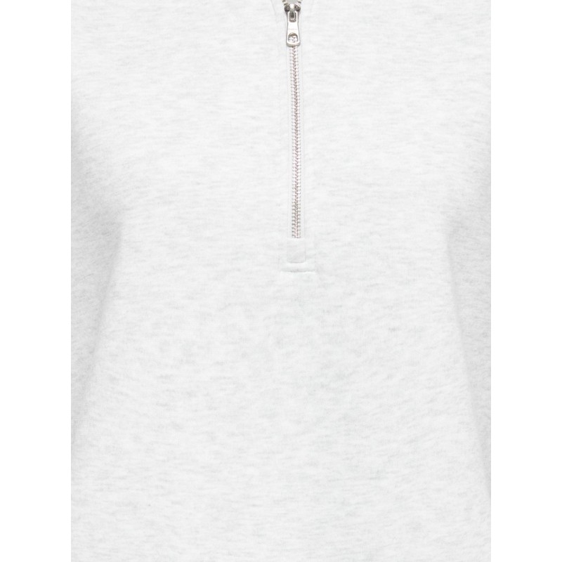 ONLY Lesure half zip sweatshirt - Light Grey Melange