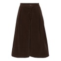 ONLY Costa high waist fløjls bermuda shorts - Coffee Bean