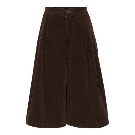 ONLY Costa high waist fløjls bermuda shorts - Coffee Bean