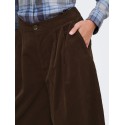ONLY Costa high waist fløjls bermuda shorts - Coffee Bean
