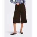 ONLY Costa high waist fløjls bermuda shorts - Coffee Bean