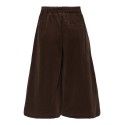 ONLY Costa high waist fløjls bermuda shorts - Coffee Bean