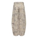 ONLY Taylor - Banu high waist barrel bukser - Oatmeal / Camo
