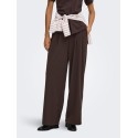 ONLY Bang pleat wide bukser - Coffee Bean