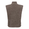 JDY Ditte shoulderpad strikvest - Chocolate Brown / Melange