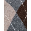 JDY Zoey argyle langærmet striktrøje - Medium Grey Melange