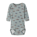 NAME IT BABY dreng - Ludwig langærmet bodystocking - Green Milieu