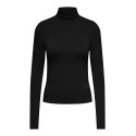 JDY Sissy high neck langærmet bluse - Black