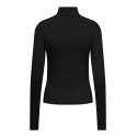 JDY Sissy high neck langærmet bluse - Black