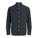 JACK & JONES PLUS Stanley flannel langærmet skjorte - Scarab
