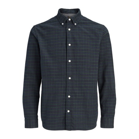 JACK & JONES PLUS Stanley flannel langærmet skjorte - Scarab