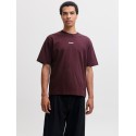 JACK & JONES Club back script T-shirt - Fudge